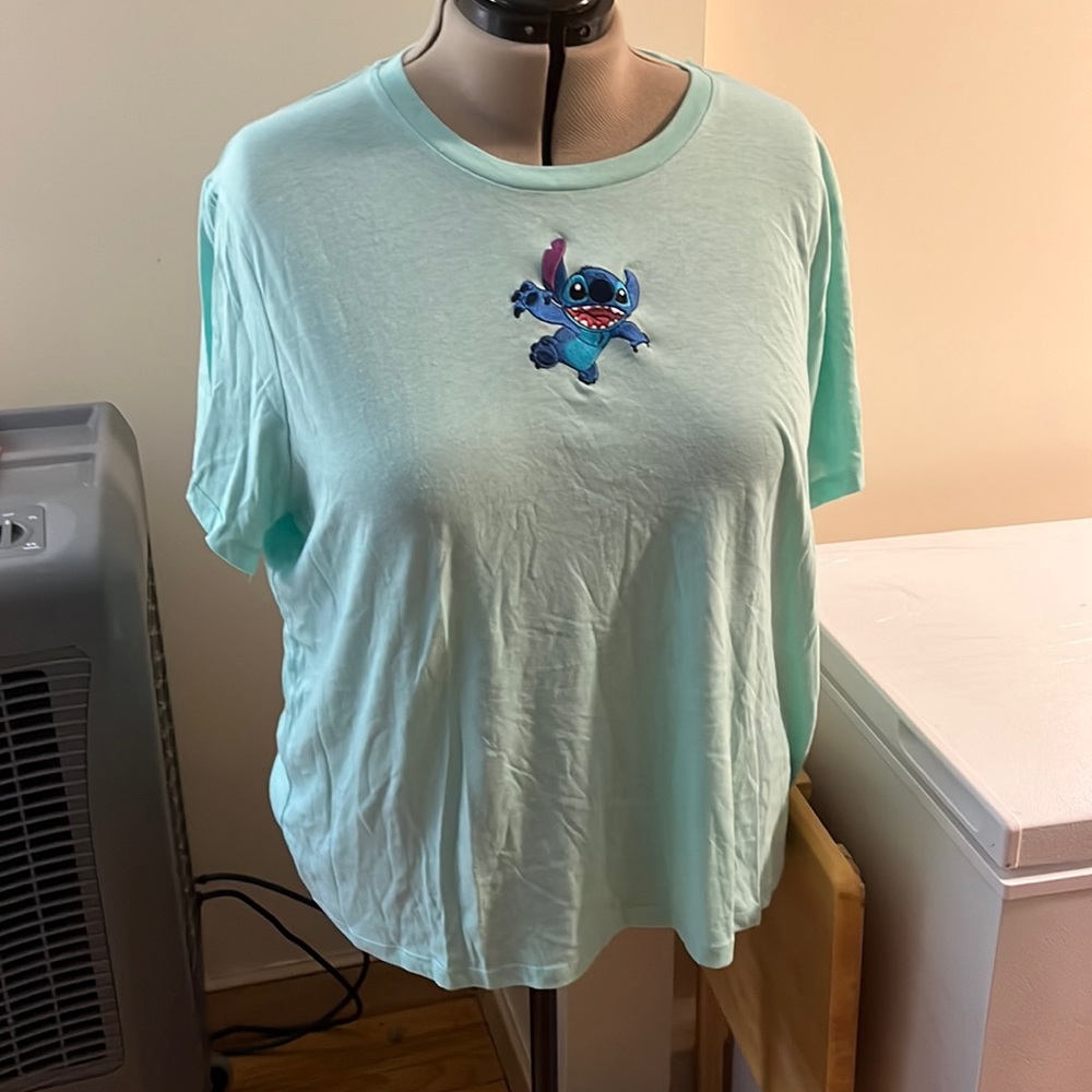 Disney stitch embroidered top